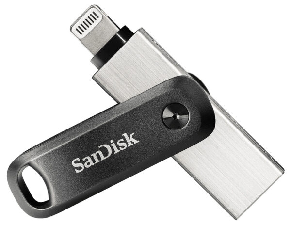 SanDisk iXpand USB flash drive 64 GB USB Type-A / Lightning 3.2 Gen 2 (3.1 Gen 2) Zwart, Zilver