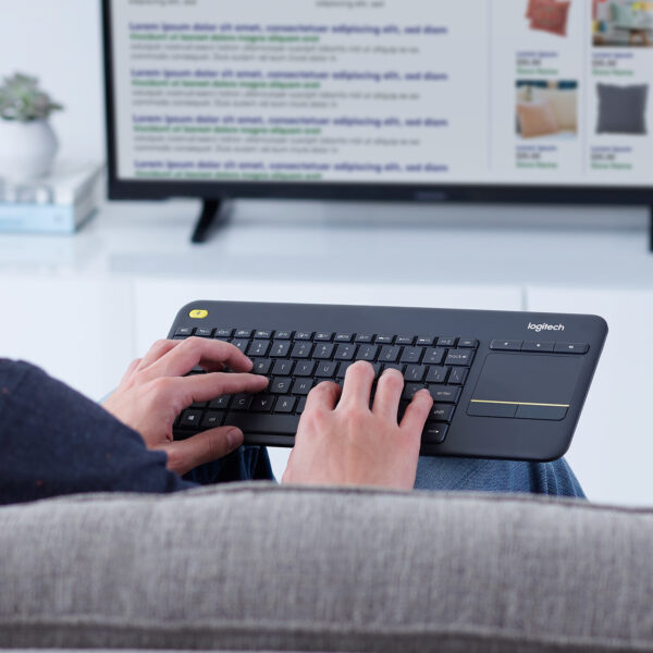 Logitech Wireless Touch Keyboard K400 Plus HTPC-toetsenbord voor tv's met pc-aansluiting - Afbeelding 8