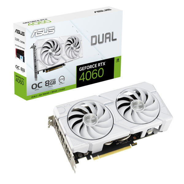 ASUS Dual -RTX4060-O8G-EVO-WHITE NVIDIA GeForce RTX 4060 8 GB GDDR6 - Afbeelding 12