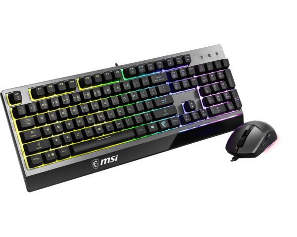 MSI Vigor GK30 COMBO (US) toetsenbord Inclusief muis Gamen USB QWERTY Amerikaans Engels Zwart - Afbeelding 2