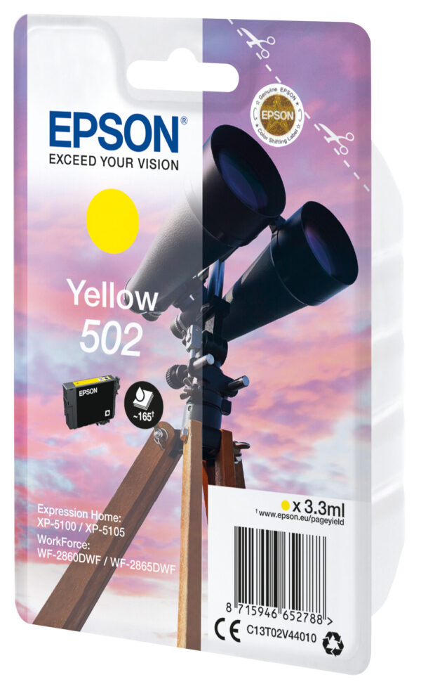 Epson Singlepack Yellow 502 Ink - Afbeelding 2