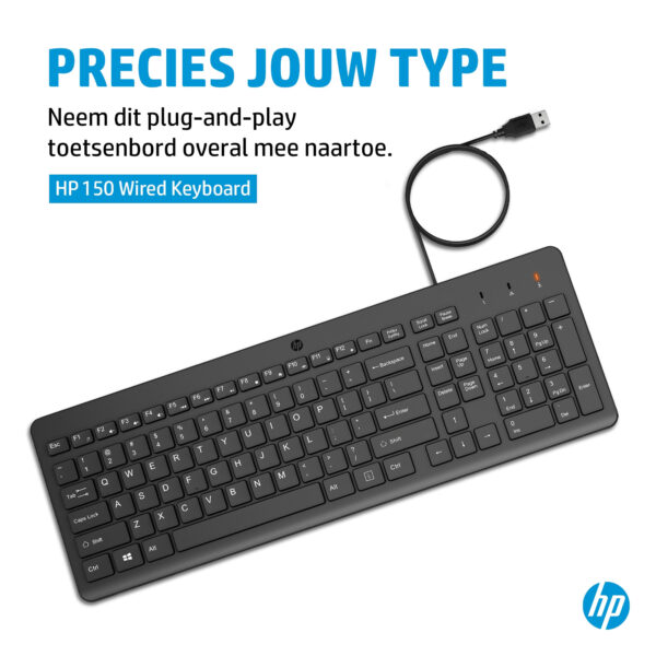 HP 150 Wired Keyboard - Afbeelding 2