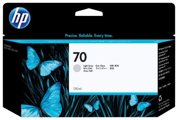 HP 70 lichtgrijze DesignJet inktcartridge, 130 ml