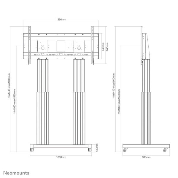 Neomounts gemotoriseerde vloersteun - Afbeelding 6