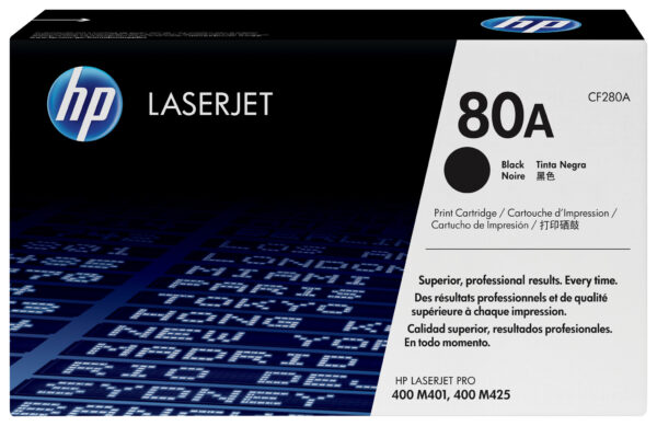 HP 80A originele zwarte LaserJet tonercartridge