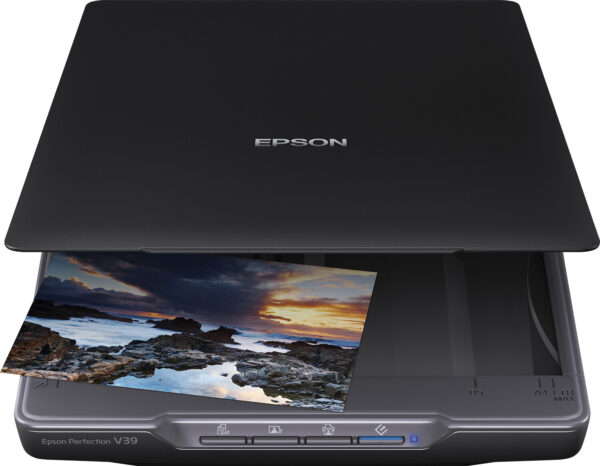 Epson Perfection V39II A4 flatbed foto- en documentscanner met standaard