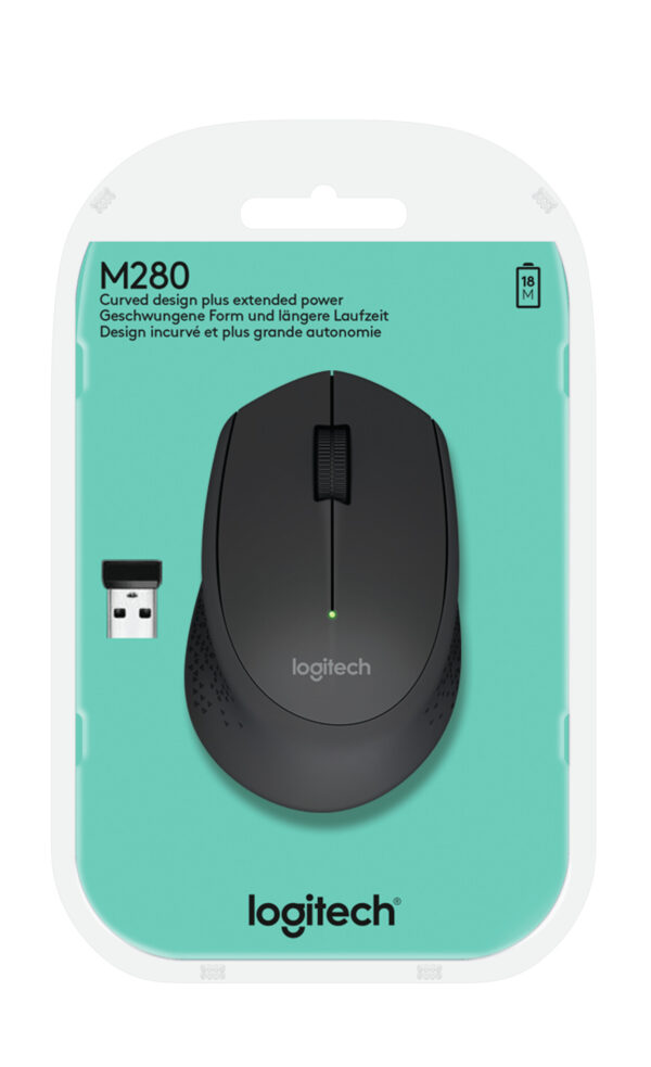 Logitech M280 muis Kantoor Rechtshandig RF Draadloos Optisch 1000 DPI - Afbeelding 5