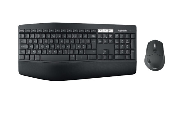 Logitech MK850 Performance toetsenbord Inclusief muis Universeel RF-draadloos + Bluetooth AZERTY Belgisch Zwart