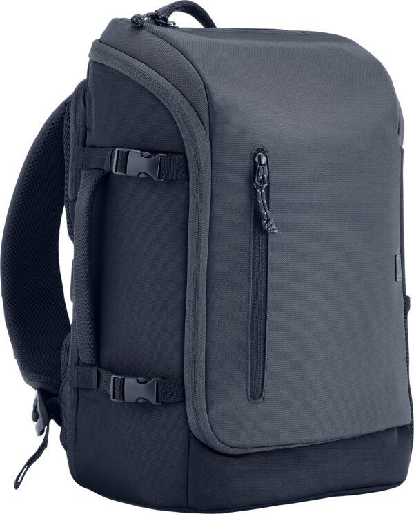 HP Travel 15,6 Iron Grey laptopbackpack, 25 liter + 125 muis met kabel - Afbeelding 3