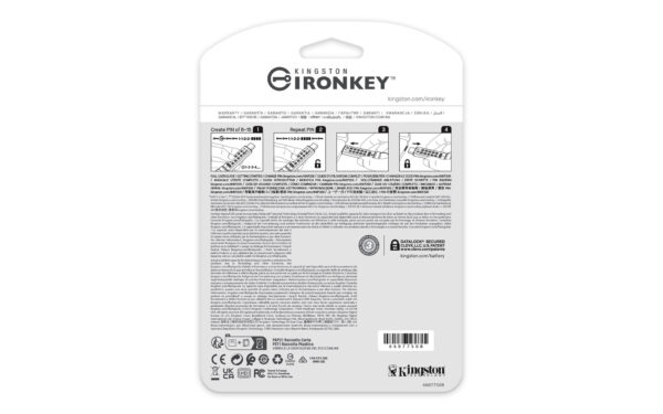 Kingston Technology IronKey 256GB USB-C Keypad 200C, FIPS 140-3 Lvl 3 (aangevraagd) AES-256 - Afbeelding 7