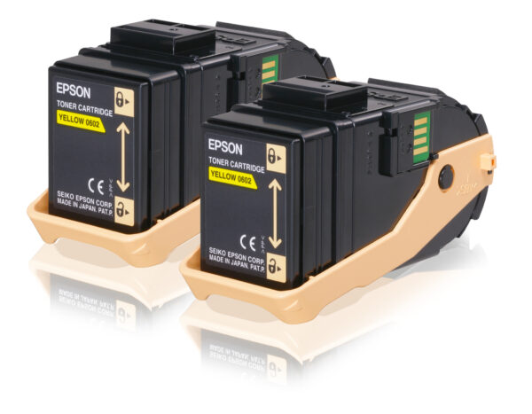 Epson Double Pack Toner Cartridge Yellow 7.5kx2