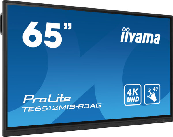 iiyama TE6512MIS-B3AG beeldkrant Kiosk-ontwerp 165,1 cm (65") LCD Wifi 400 cd/m² 4K Ultra HD Zwart Touchscreen Type processor An - Afbeelding 2