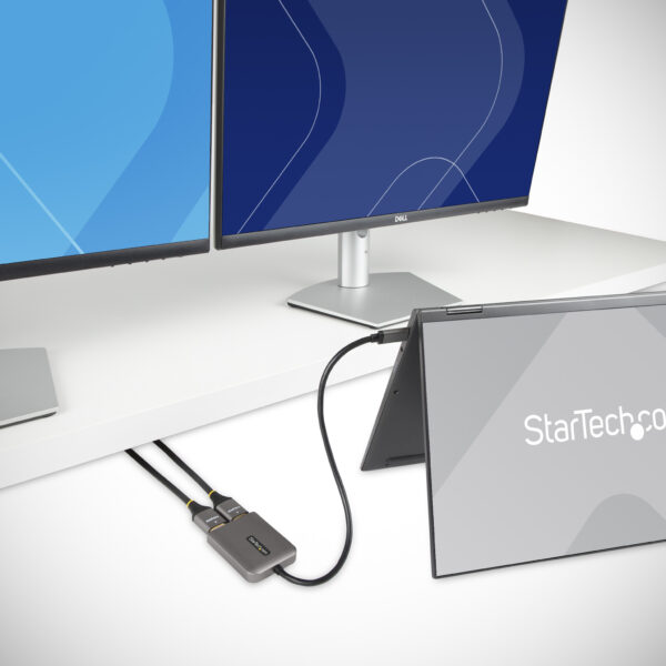 StarTech.com USB-C MST HUB, USB-C naar Dual HDMI 4K 60Hz, USB Type C Multi Monitor Adapter voor Laptop met 30cm kabel, DP 1.4 Mu - Afbeelding 6