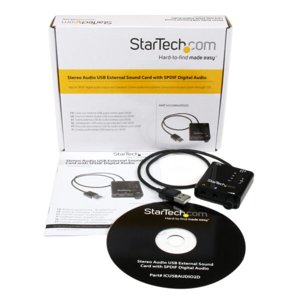 StarTech.com USB-stereo audio adapter externe geluidskaart met SPDIF digitale audio en stereo mic - Afbeelding 5