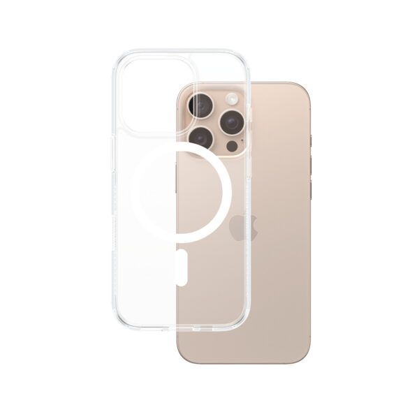 PanzerGlass PG HardC White MagS iPhone 16 6.9InchPro mobiele telefoon behuizingen Hoes Transparant