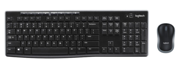 Logitech Wireless Combo MK270 toetsenbord Inclusief muis Thuis USB QWERTY Brits Engels Zwart