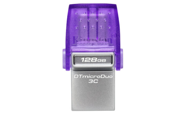 Kingston Technology DataTraveler 128GB microDuo 3C 200 MB/s dubbele USB-A + USB-C - Afbeelding 3