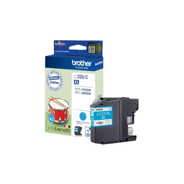 Brother LC-22UC inktcartridge Origineel Hoog (XL) rendement Cyaan - Afbeelding 3