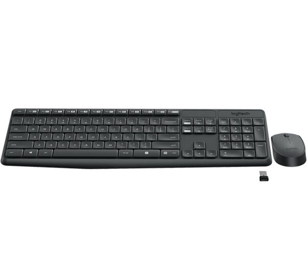 Logitech MK235 toetsenbord Inclusief muis Universeel RF Draadloos Tsjechisch Grijs