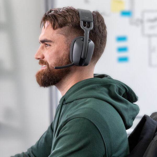 Logitech Zone Vibe 100 Headset Draadloos Hoofdband Oproepen/muziek Bluetooth Grafiet - Afbeelding 4