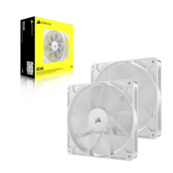 Corsair RS140 Computer behuizing Ventilator 14 cm Wit 2 stuk(s) - Afbeelding 4