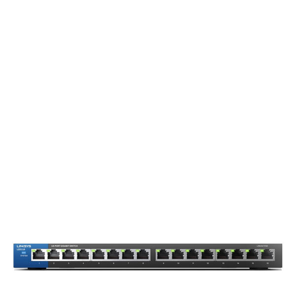 Linksys 16-poorts Gigabit-desktopswitch (LGS116) - Afbeelding 2