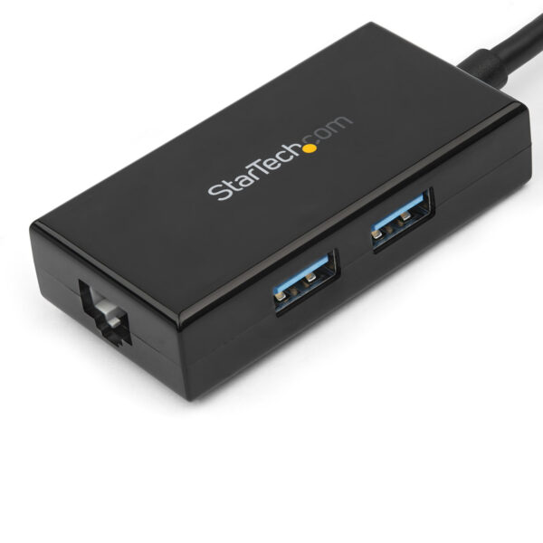 StarTech.com USB 3.0 naar gigabit ethernet netwerk adapter met ingebouwde 2-poorts USB hub - Afbeelding 3