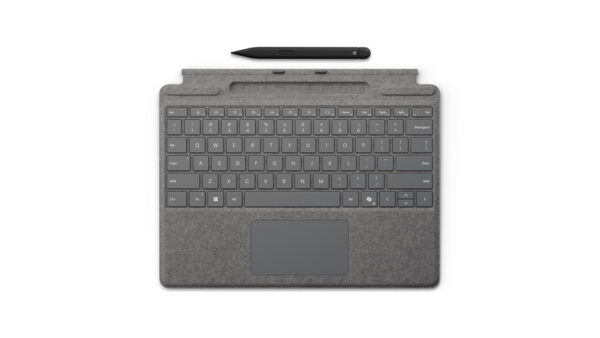 Microsoft Surface Pro Keyboard with Slim Pen for Business AZERTY Belgisch Microsoft Cover port Platina