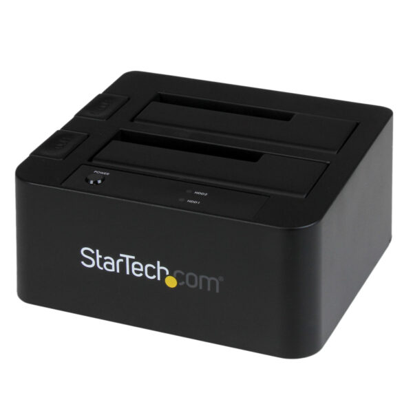 StarTech.com USB 3.0 / eSATA dubbel harde-schijf docking station met UASP voor 2,5/3,5 inch SATA SSD / HDD SATA 6 Gbps