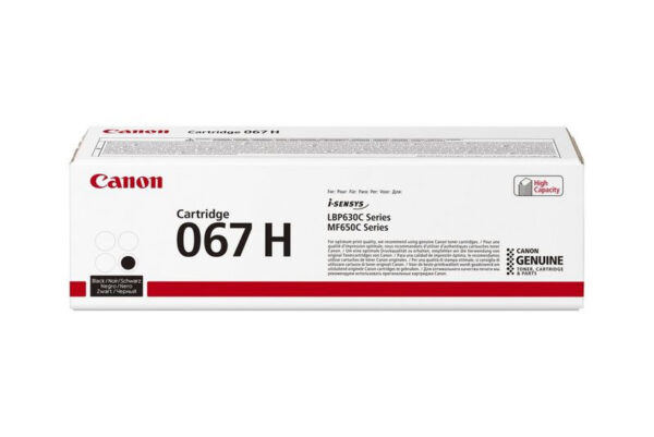 Canon 067H tonercartridge 1 stuk(s) Origineel Zwart