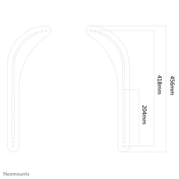 Neomounts soundbar wandsteun - Afbeelding 3