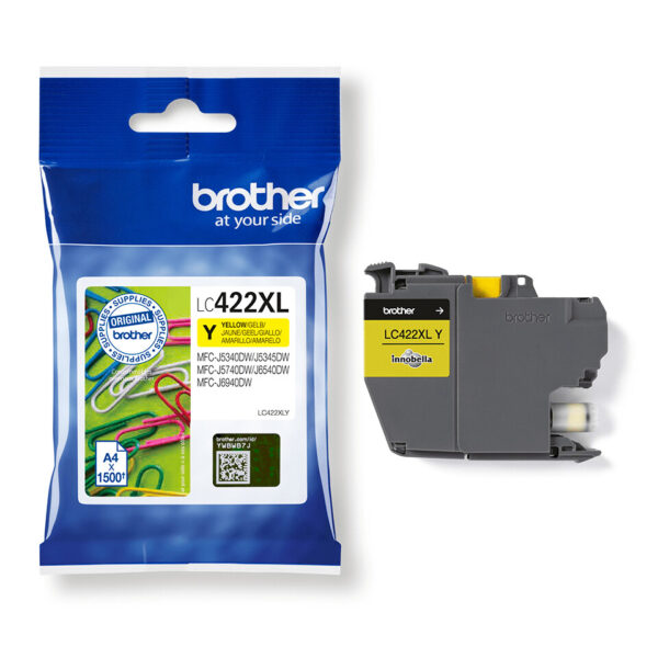 Brother LC-422XLY inktcartridge 1 stuk(s) Origineel Geel - Afbeelding 3