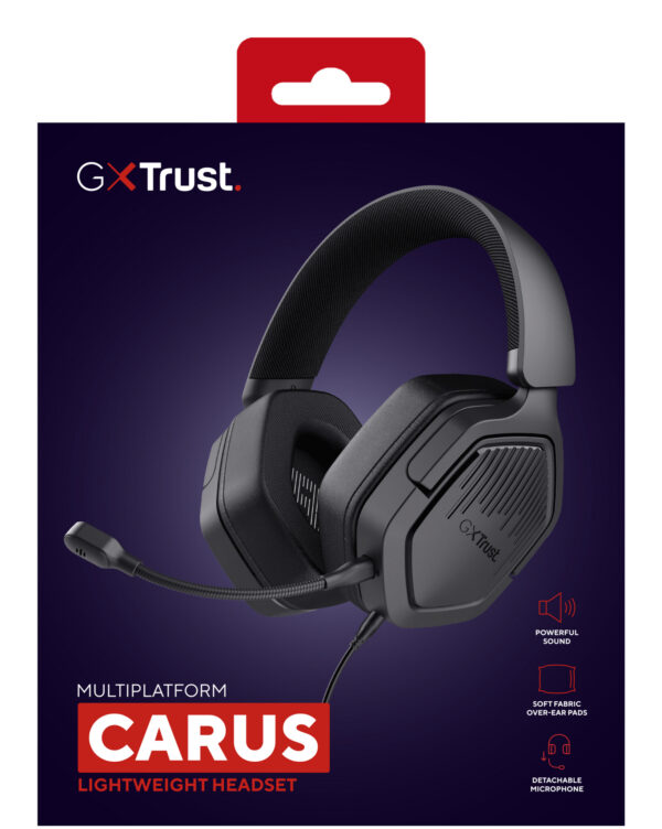 Trust GXT492 Carus Headset Bedraad Hoofdband Gamen Zwart - Afbeelding 8