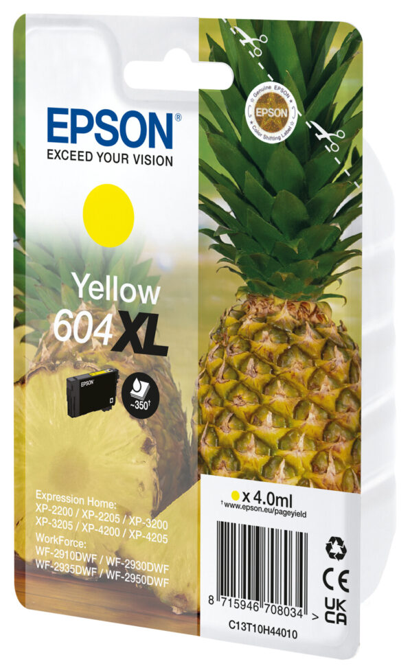 Epson 604XL inktcartridge 1 stuk(s) Origineel Geel