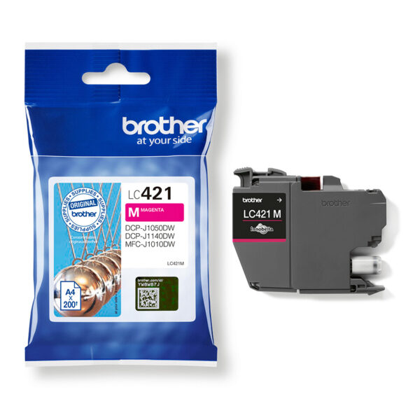 Brother LC-421M inktcartridge 1 stuk(s) Origineel Magenta - Afbeelding 3