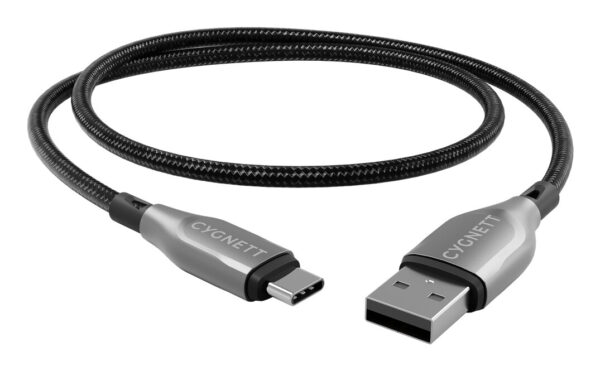 Cygnett CY4680PCUSA USB-kabel USB 2.0 1 m USB A USB C Zwart, Zilver - Afbeelding 3