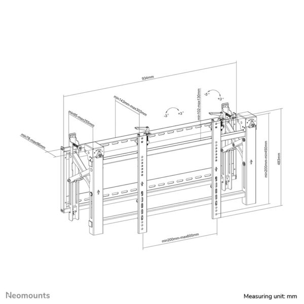 Neomounts videowall steun - Afbeelding 17