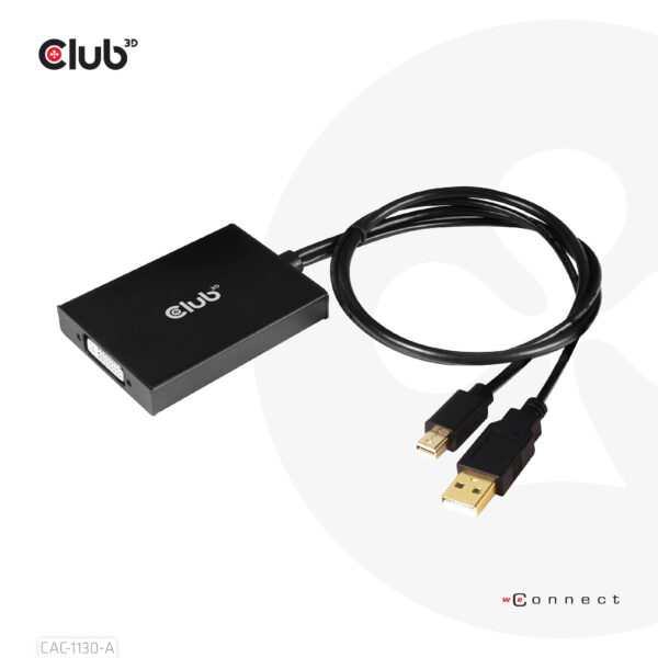 CLUB3D Mini DisplayPort to Dual Link DVI, HDCP OFF version for Apple Cinema Displays Active Adapter - Afbeelding 7