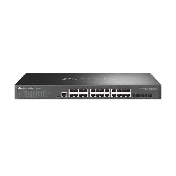 TP-Link Omada SG3428X netwerk-switch Managed L2+/L3 Gigabit Ethernet (10/100/1000) 1U Zwart