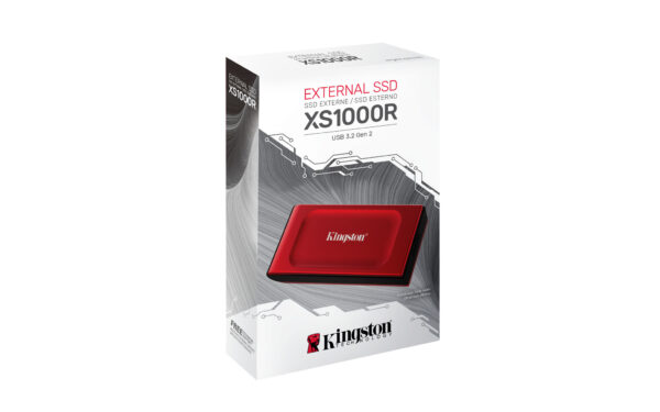 Kingston Technology 2TB XS1000 Red External USB 3.2 Gen 2 Draagbare Solid State Drive - Afbeelding 5