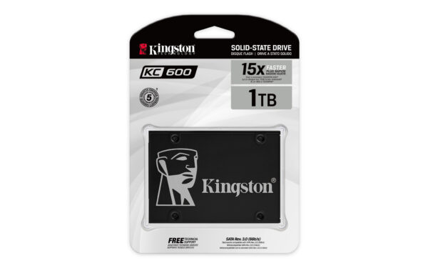 Kingston Technology 1024G SSD KC600 SATA3 2.5" - Afbeelding 4