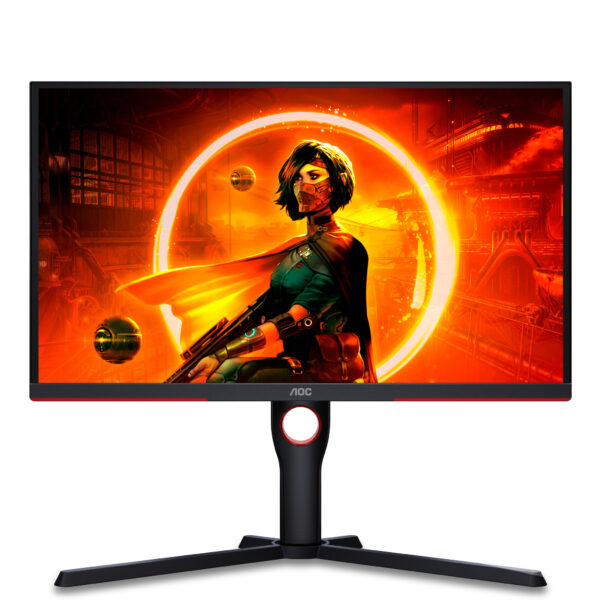 AOC G3 25G3ZM/BK computer monitor 62,2 cm (24.5") 1920 x 1080 Pixels Full HD Zwart, Rood - Afbeelding 2