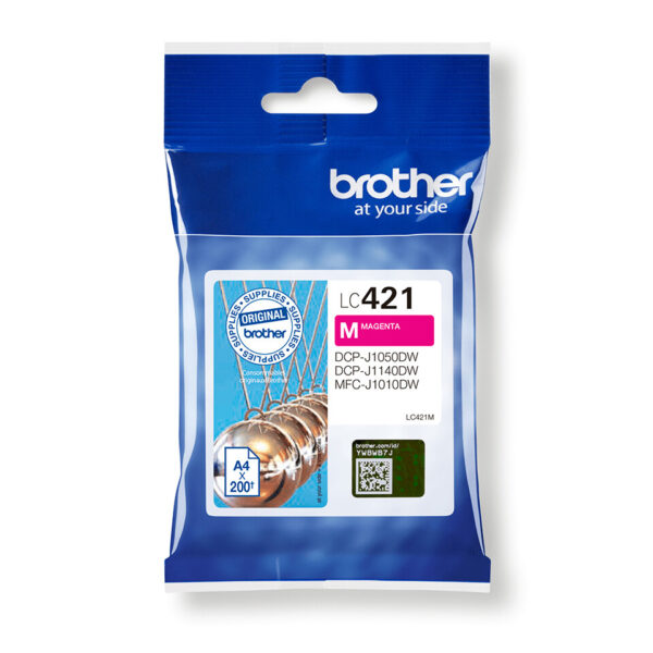 Brother LC-421M inktcartridge 1 stuk(s) Origineel Magenta