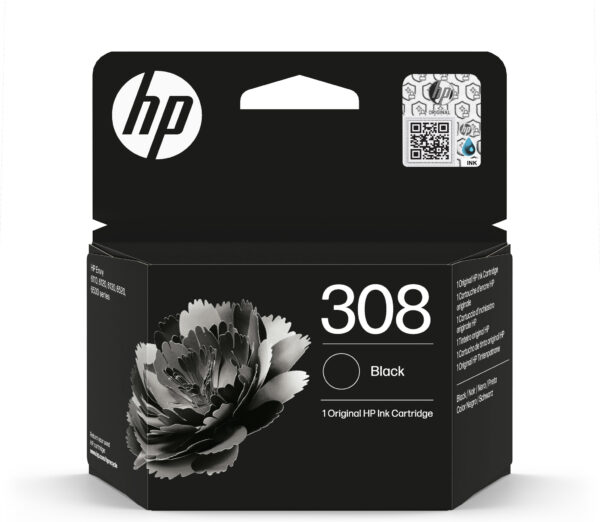 HP 308 originele zwarte inktcartridge EU