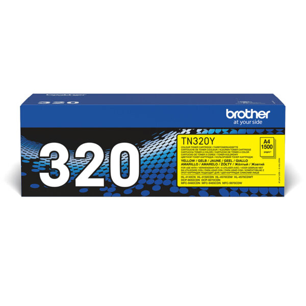 Brother TN-320Y tonercartridge 1 stuk(s) Origineel Geel