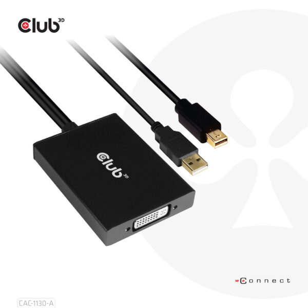 CLUB3D Mini DisplayPort to Dual Link DVI, HDCP OFF version for Apple Cinema Displays Active Adapter - Afbeelding 8