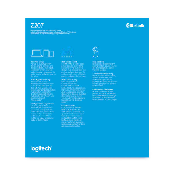 Logitech Z207 Bluetooth-computerspeakers - Afbeelding 9