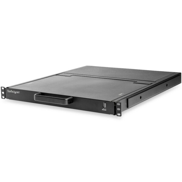 StarTech.com Single Port KVM Rack Console, HD 1080p, KVM Switch met 17" LCD Scherm voor Server Rack, Universele 1U LCD KVM Lade - Afbeelding 3