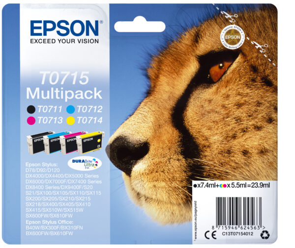 Epson Multipack 4-kleur T0715 DURABrite Ultra Ink