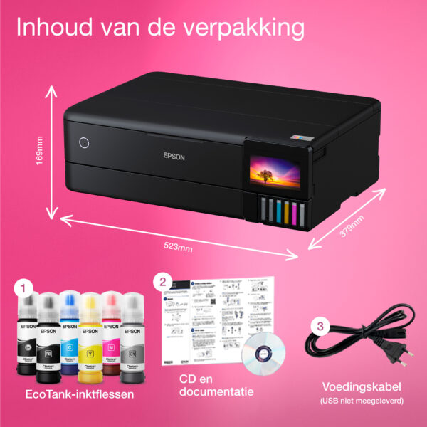 Epson EcoTank ET-8550 A3+ Wi-Fi-fotoprinter met inkttank - Afbeelding 34